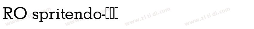 RO spritendo字体转换